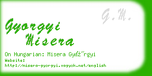 gyorgyi misera business card